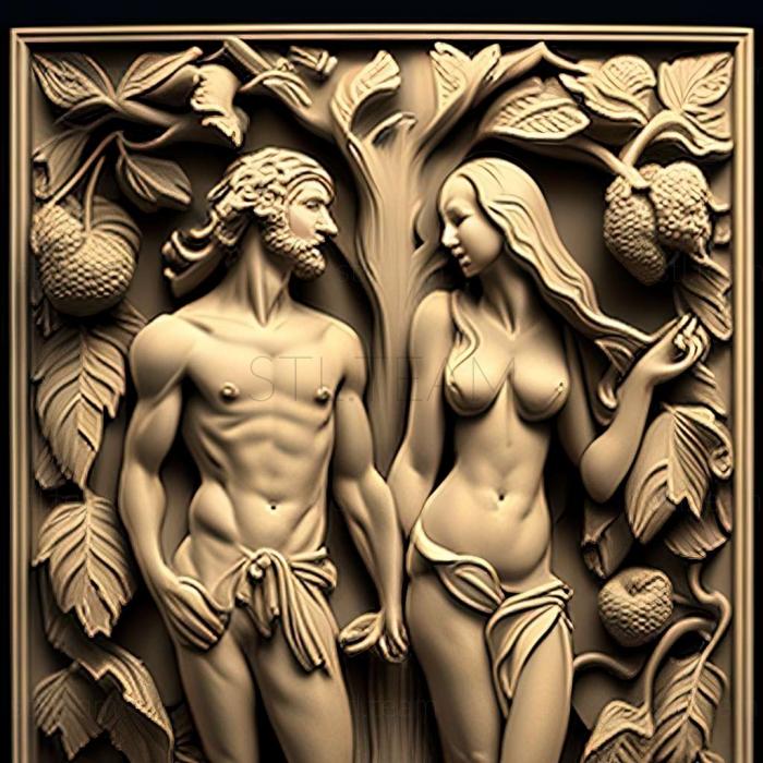 3D модель Адам и Ева (STL)